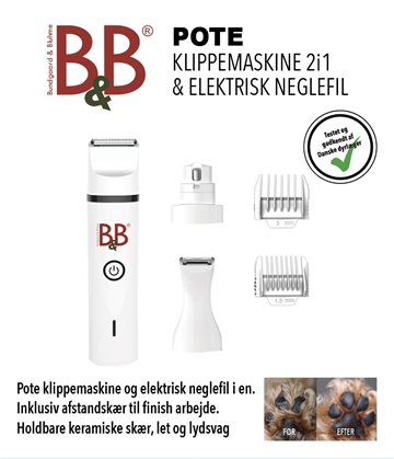 B&B Pote klippemaskine 2i1 